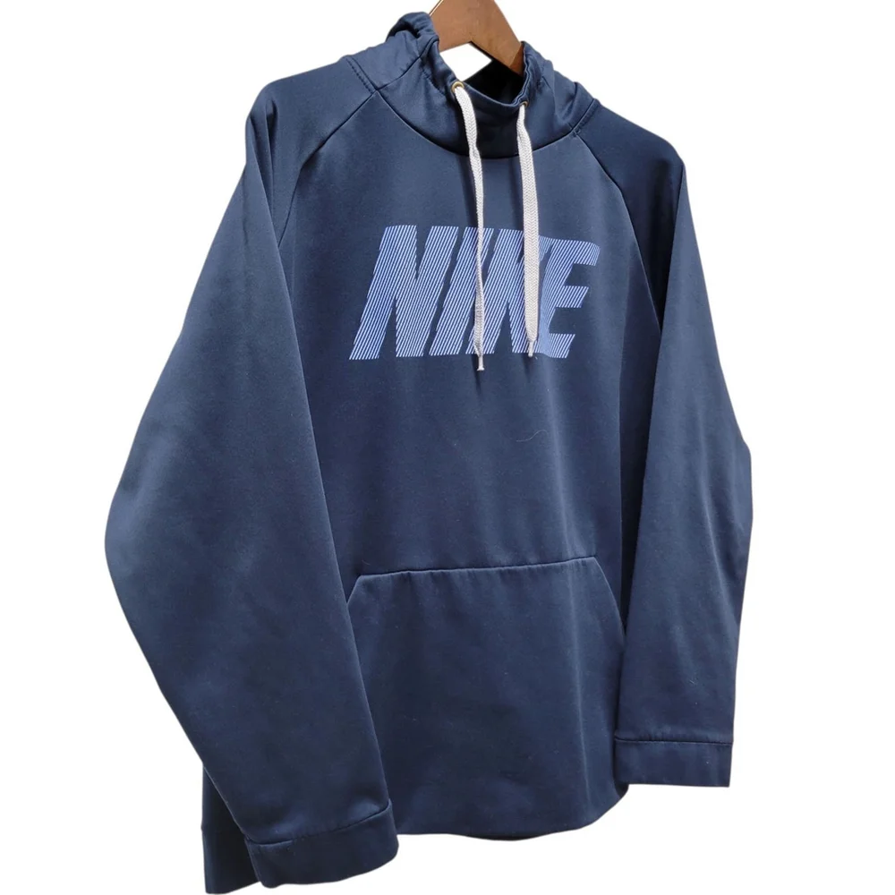 Nike Men's Logo Print Long-Sleeves Hoodie Sweatshirt Size XL